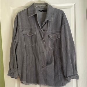 Zara Women's Periwinkle Corduroy Jacket